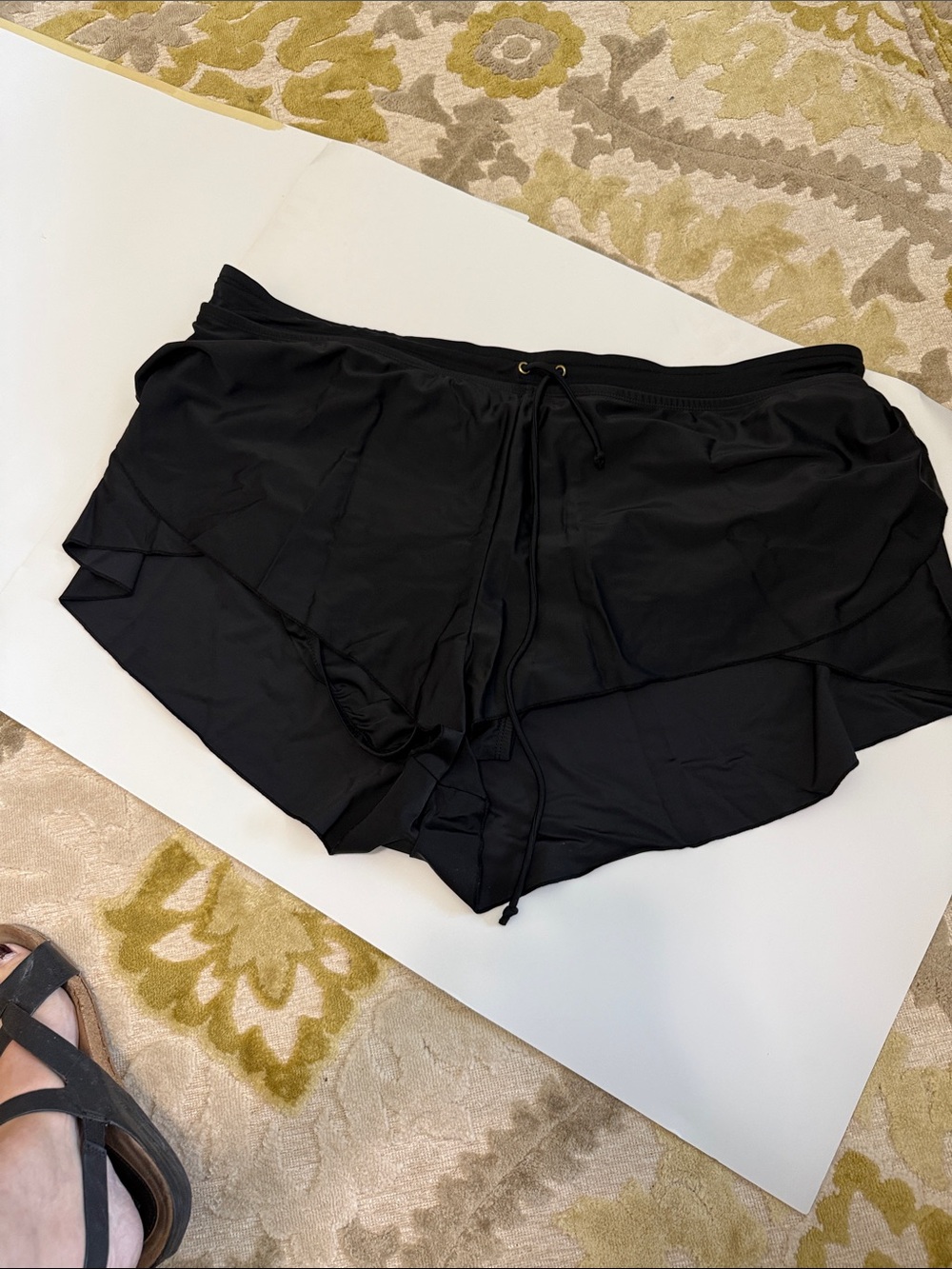 Time and Tru Black Swim Skirt Cover-Up